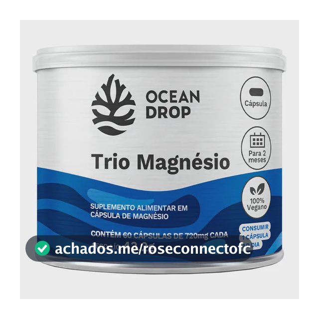 Magnésio Ocean DROP Premium em cápsula Sem sabor de 60 un