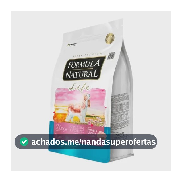 Ração Super Premium Fórmula Natural Life Cães Pequenos Frango Linho 2,5kg