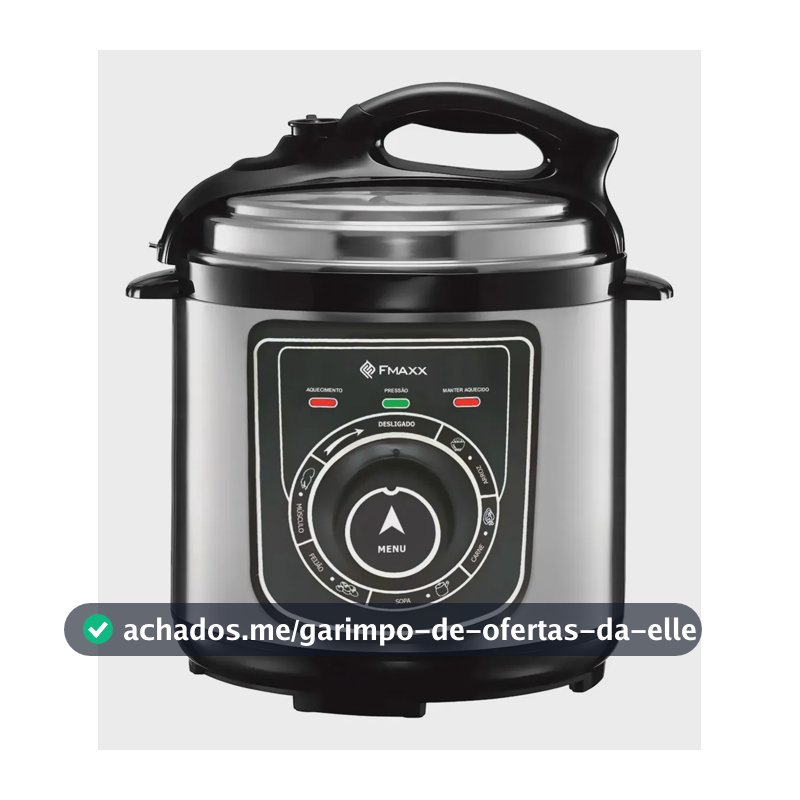 Panela De Pressão Elétrica Fmaxx Chef 4 Litros 800w Prateado 60hz