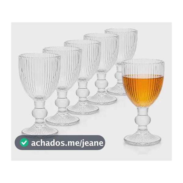 Kit 6 Taça Vidro Licor Shot 60ml Dose Coquetel Apresentação Transparente