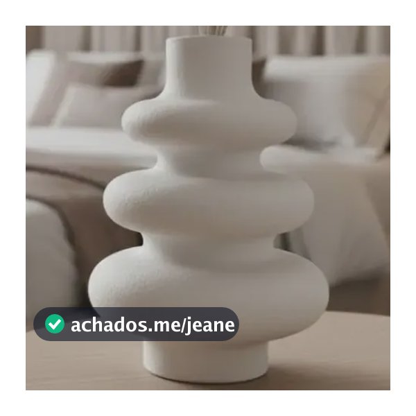Vaso Decorativo Branco Sala Luxo