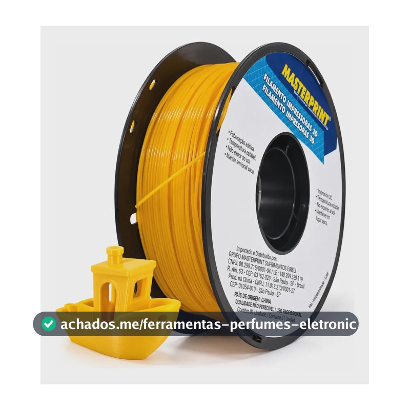 Filamento Impressora 3d Masterprint Petg 1.75mm 1kg Amarelo
