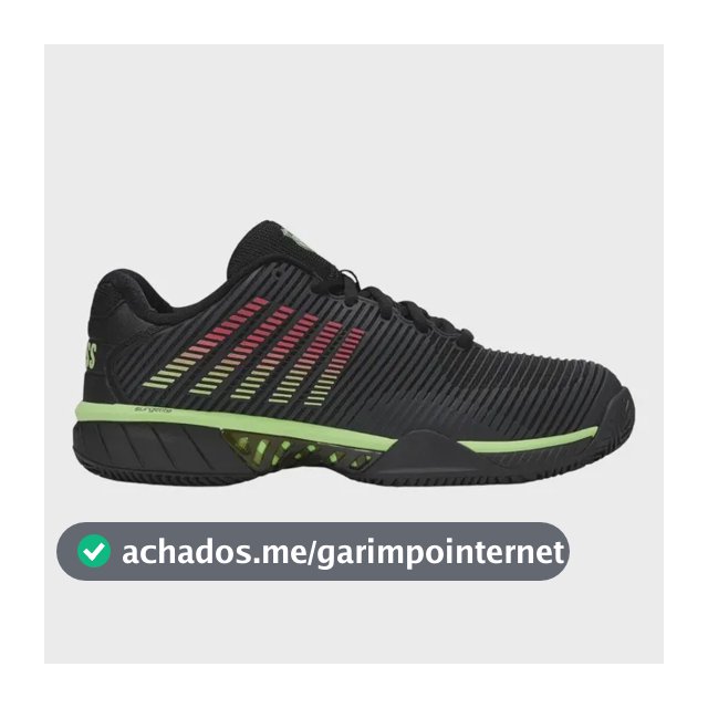 Tenis Kswiss Masc Hypercourt Express 2 Saibro Preto/verde