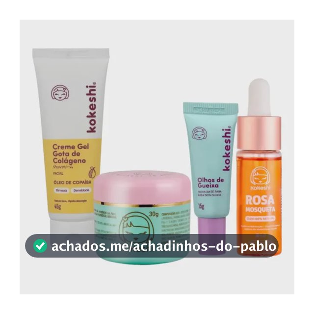Kit Renovadores Gota De Colágeno E Rosa Mosqueta Kokeshi