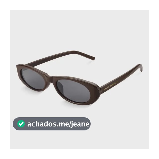 Óculos De Sol Saint Germain Feminino Amalfi Oval Marrom Uv400