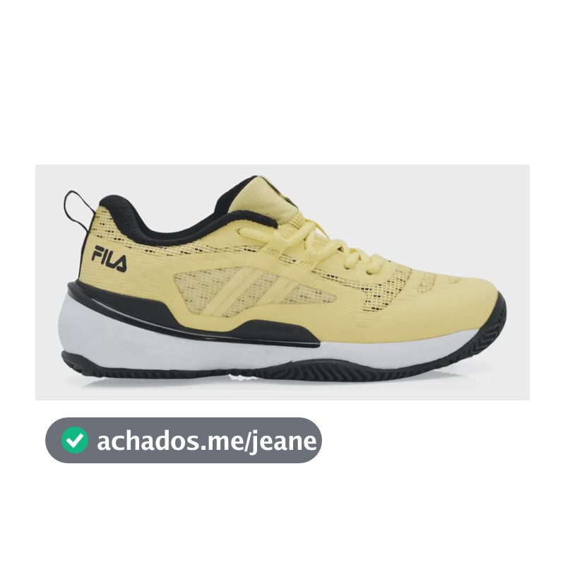 Tenis Fila Vários Modelos Feminino - Saibro, Adulto Amarelo Winner Clay 40,0 Br
