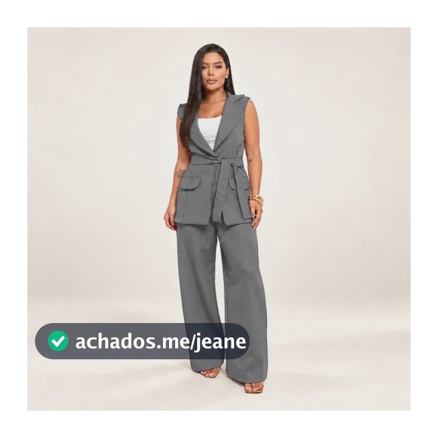 Conjunto Alfaiataria Boss Colete E Calça Pantalona Social