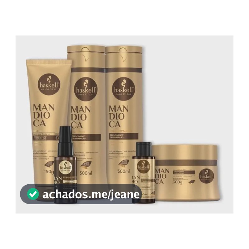 Kit Mandioca Haskell Fortalecimento Completo 300ml