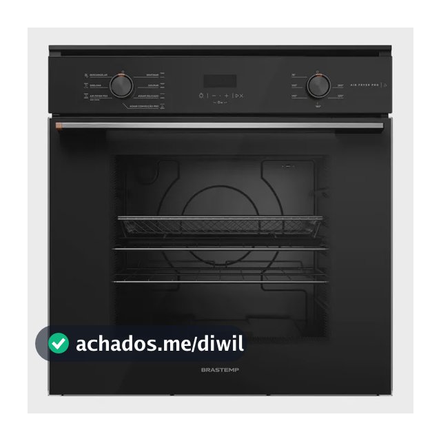 Forno De Embutir Elétrico 84 Litros Com Air Fryer Pro Preto  220v Preto