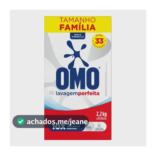 Sabão Em Pó Omo Lavagem Perfeita 2.2kg