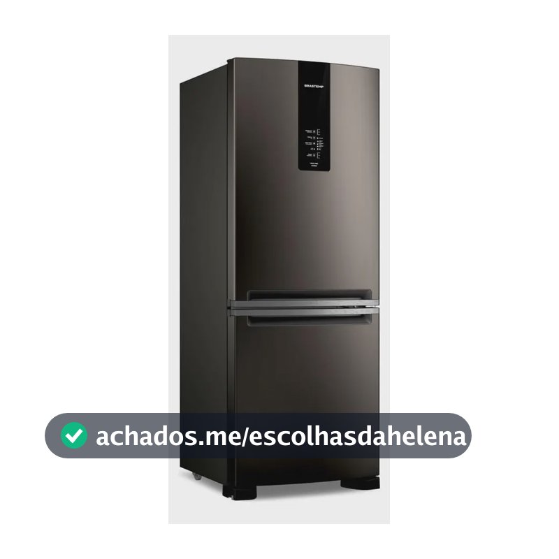 Geladeira Brastemp Ff Inverse 447l Black Inox - Bre57fe