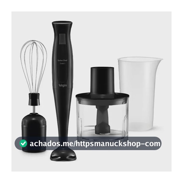 Mixer Vertical Turbo Chef Elgin 3 Em 1 200w Preto 110v Preto