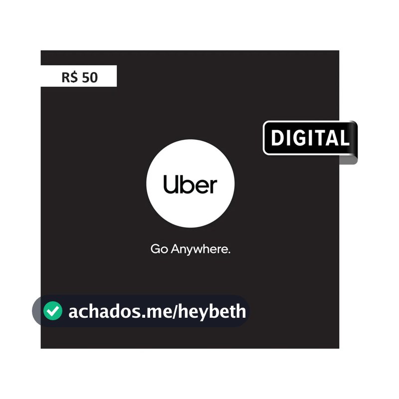 Uber Gift Card R$50 (Digital)