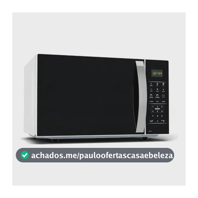 Micro-ondas Britânia BMO38 33 Litros Limpa Fácil 1400W Branco com Preto