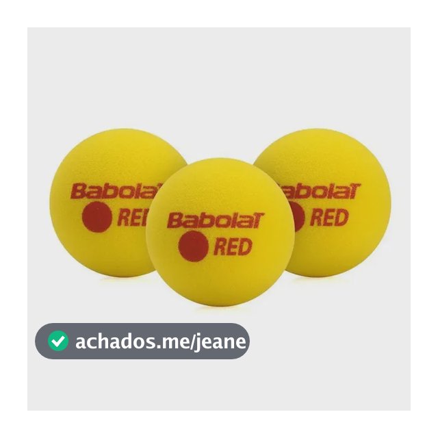Bola De Tênis Babolat Red Foam Stage 3 Com 03 Unidades Amar Amarelo