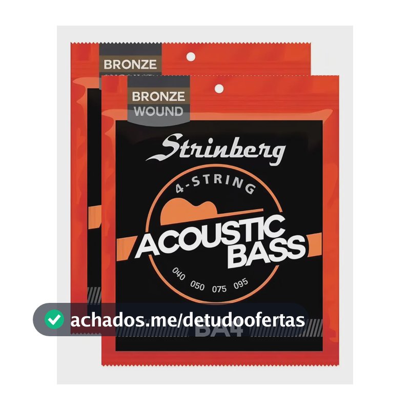 Kit 2 Encordoamento Strinberg Baixolão Baixo Acústico Ba4