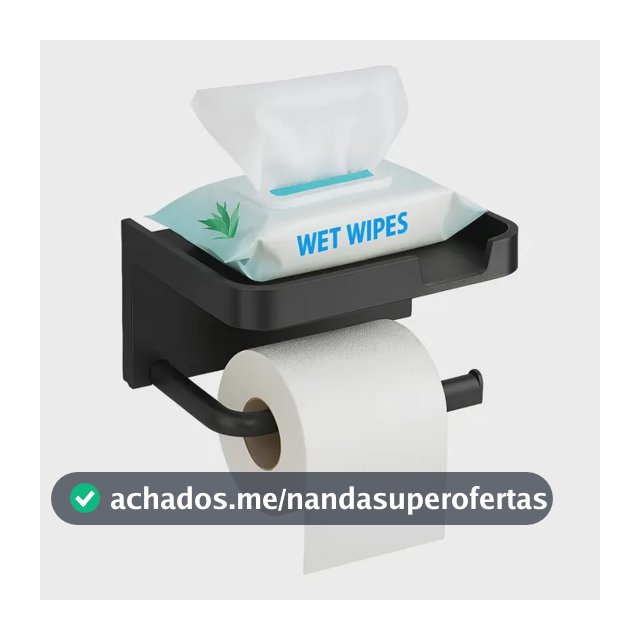 Suporte Porta Papel Higiênico Fixação Por Adesivo Resistente Com Prateleira Para Lenço Umedecido Celular Chaves Decoração Organizador Para Banheiro Lavabo Parede Sem Furos 2 em 1 Moderno Elegante Luxo