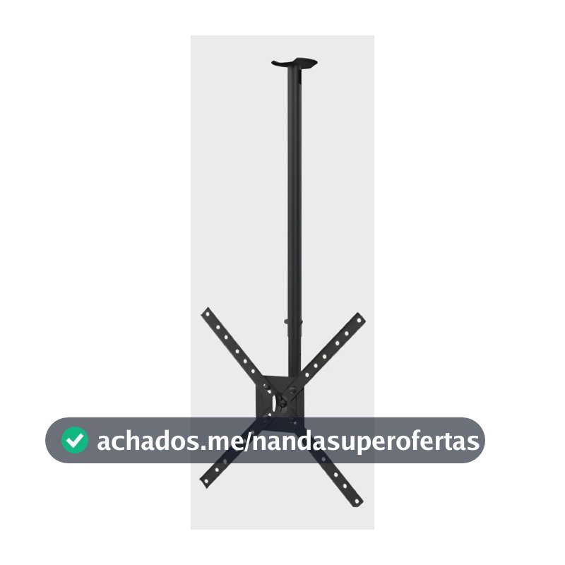 Suporte de Teto MVirtuar SMV1050 TV 10''-60'' Preto Ajustável Giro 360º