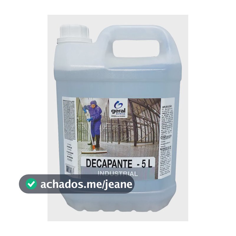 Decapante, Fosfatizante E Desengraxante 3 Em 1 - 5lts Cinza