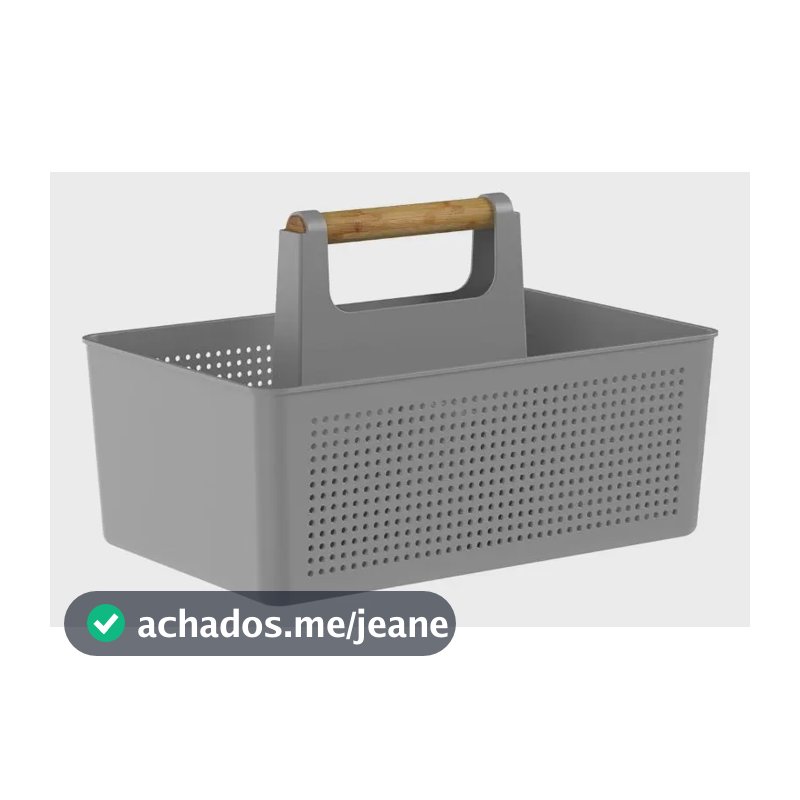 Organizador Multiuso Limpeza Com Alças 8 Litros Flow - Ou