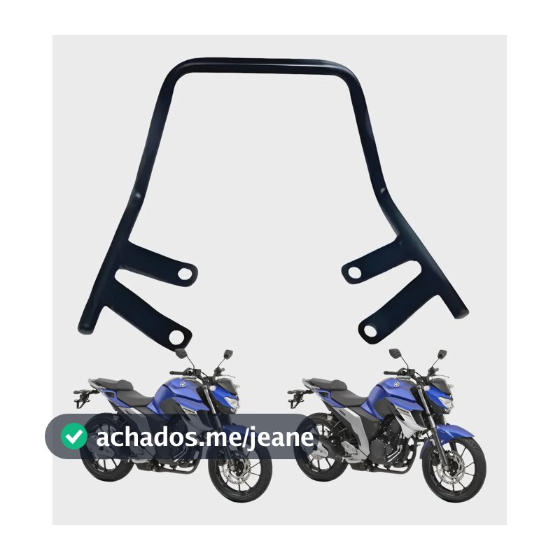 Alça Esportiva Fazer 250 Fz 25 2018 2025 Especial Alta Preta Preto