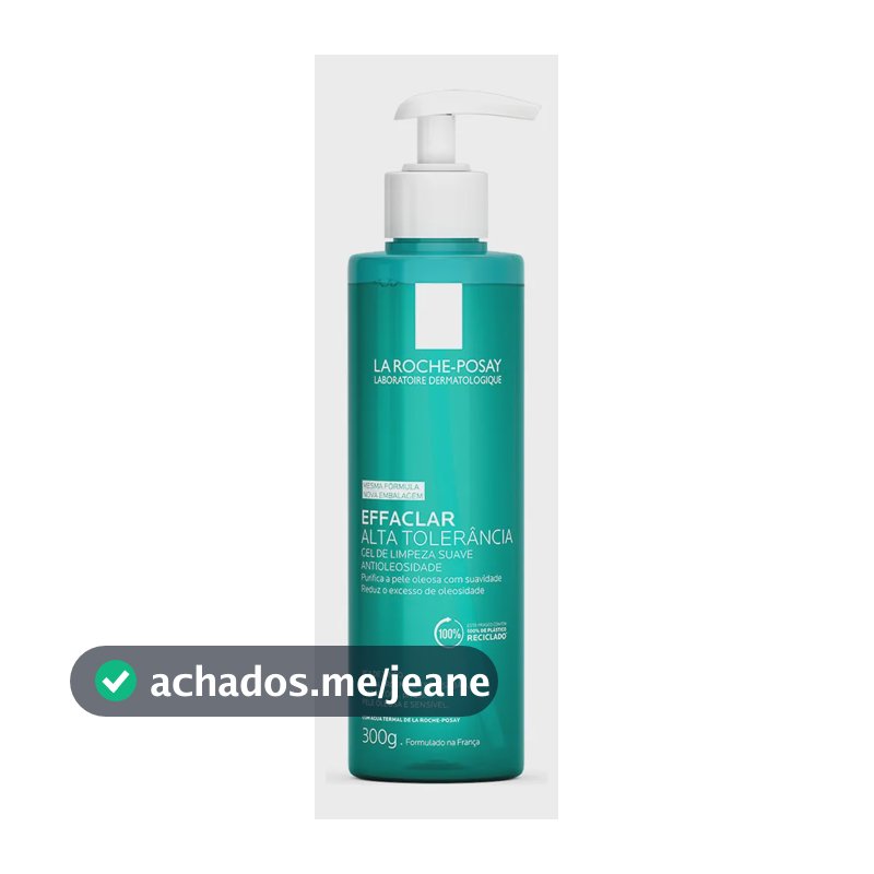 Gel de Limpeza Facial Refil para Peles Oleosas e Sensíveis Limpeza Profunda Não Resseca Alta Tolerância Hipoalergênico Effaclar La Roche-Posay 300g