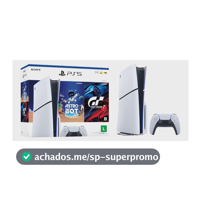 Console PlayStation5 Slim Disk - Pacote ASTRO BOT e Gran Turismo 7