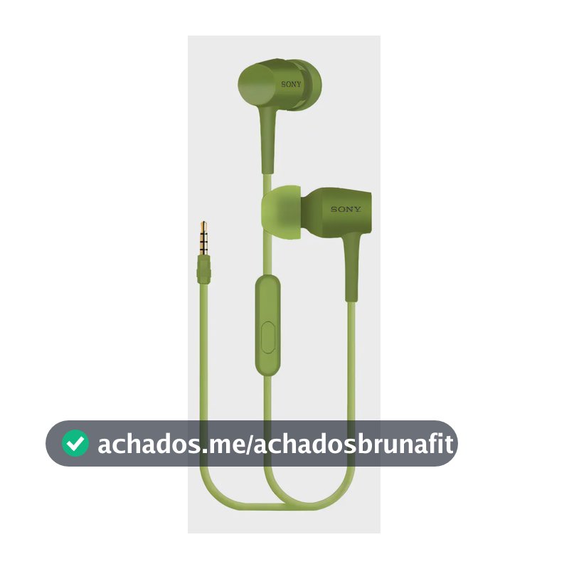 Fone Ouvido Earphone Stéreo Intra-auricular Verde
