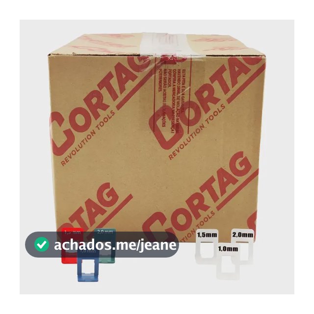 Espaçador Nivelador Slim P Porcelanato Piso 1000 Peça Cortag