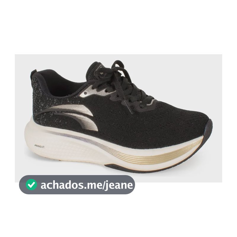 Tênis Feminino Kolosh E0622 Esportivo/dia A Dia - Lançamento Preto . 35 Br