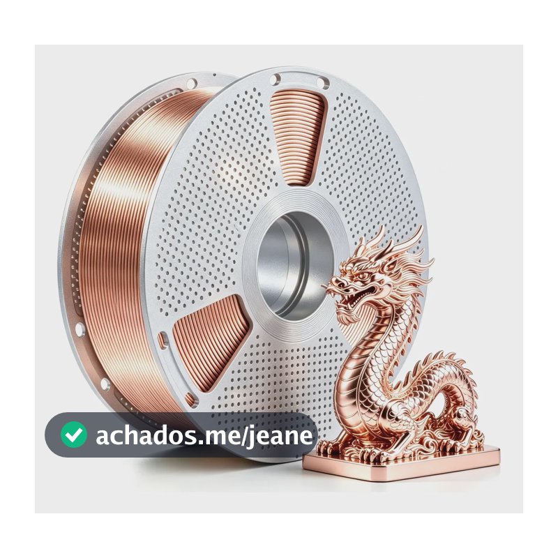 Filamento 3d Yameite Pla+silk Colorido 1kg Multicolor Cobre