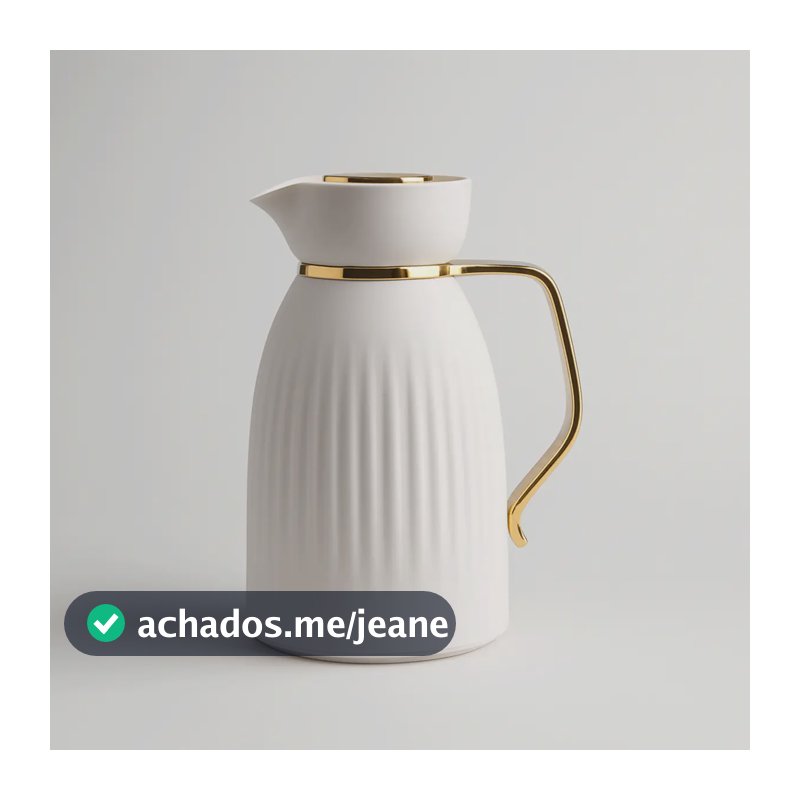 Garrafa Térmica Mônaco Bravatti 1l Fastclick Quente E Frio Off White
