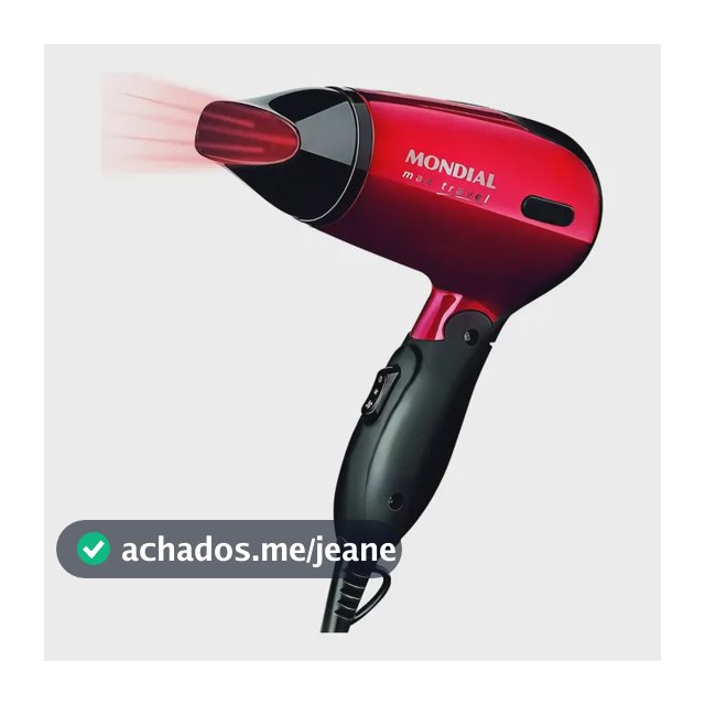 Secador de cabelo dobrável Mondial Max Travel 1200w Sc-10
