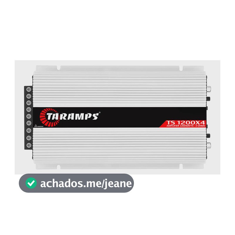 Modulo Taramps Ts1200x4 1200 Rms Ts 1200x4 2 Ohms Amplificad Branco
