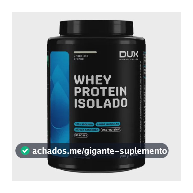 Whey Dux Isolado 900g Chocolate Branco