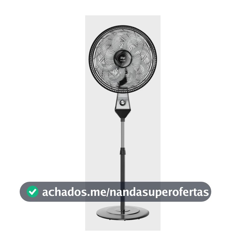 Ventilador Coluna 50cm 180w 8 Pás Silencioso Wap Flow Turbo Frequência 60 Hz