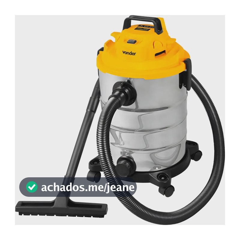 Aspirador Pó E Líquidos 30 Litros 1200w Apv1230 Vonder Amarelo 110v