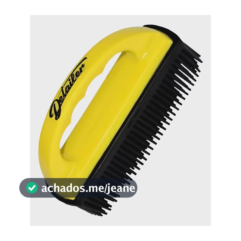 Escova Cerda Silicone Tira Pelo Gato Cachorro Banco Detailer Laranja