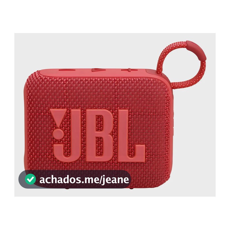 Caixa De Som Bluetooth Portátil Go 4 Jbl Vermelha Cor Vermelho