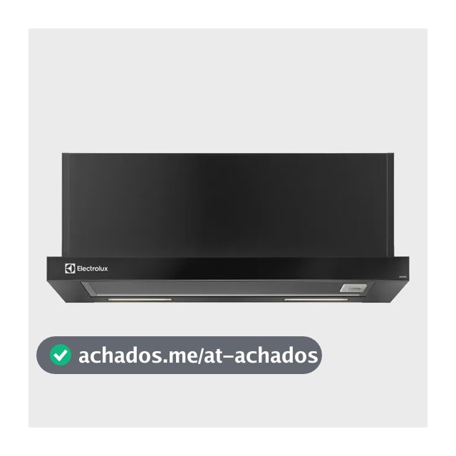 Depurador De Ar Electrolux 60cm Retrátil Preto Luz Led (de6r
