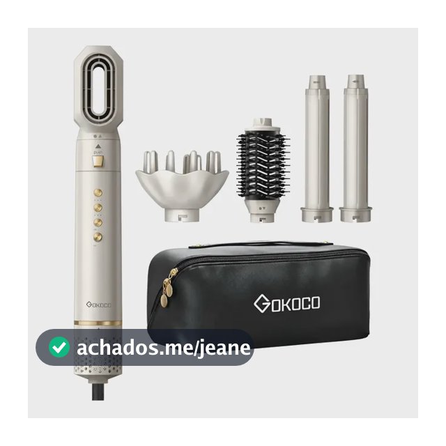 Secador De Cabelo  Gd031 Com 5 Em 1 Escova Hot Air Styler