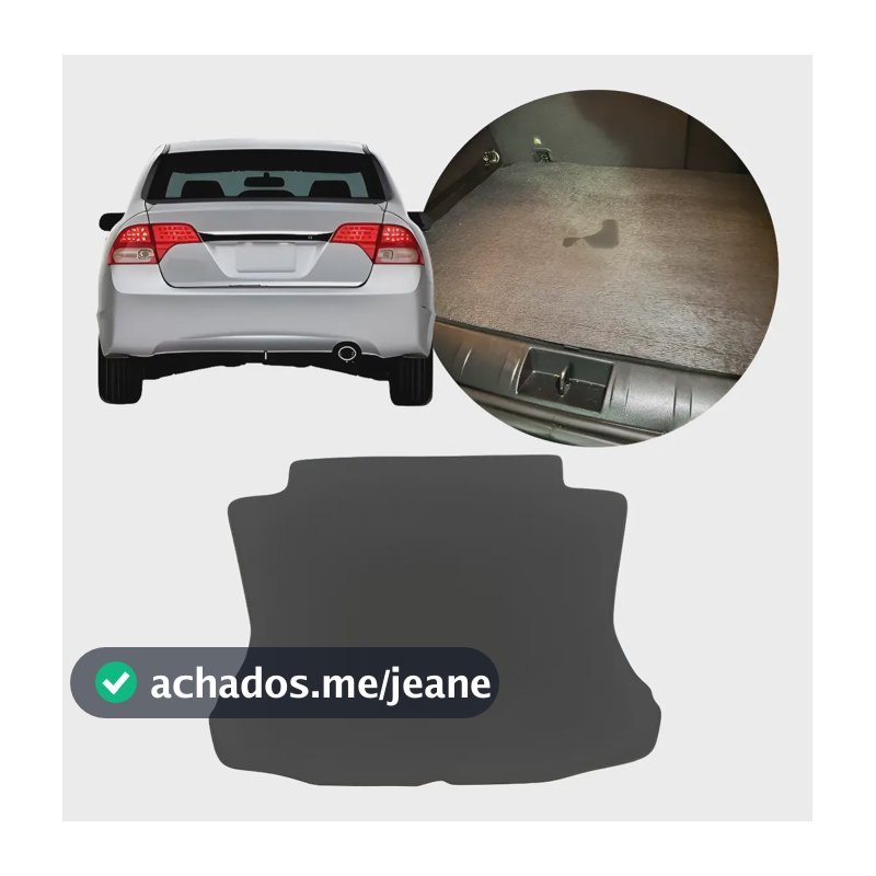 Tapete Porta Malas Honda Civic 2007 2008 2009 2010 2011  Borracha Pvc