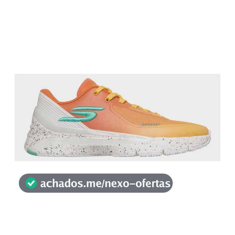 Tênis Masculino Skx Full-court Press Skechers Laranja Liso 42 Br