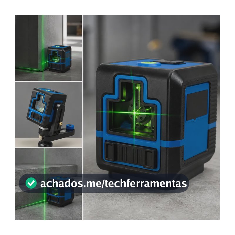 Nível Laser 3d Profissional Verde 2 Linhas Autonivelante 20m