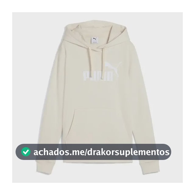 Moletom Feminino Ess No. 1 Logo Hoodie Tr Puma G Alpine Snow Lisa