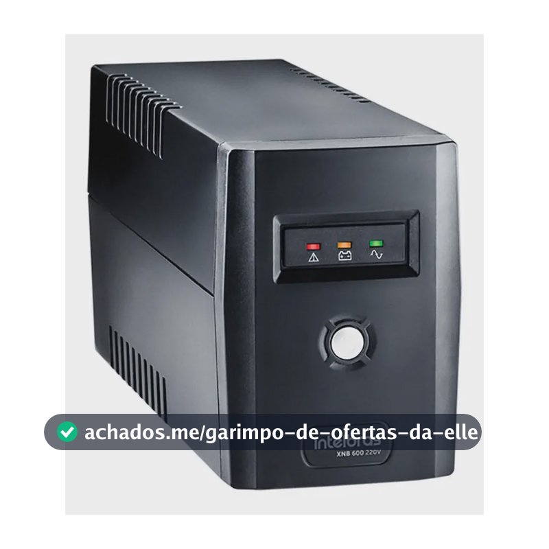 Intelbras Xnb 600va Nobreak Interativo Monovolt 220v Cor Preto