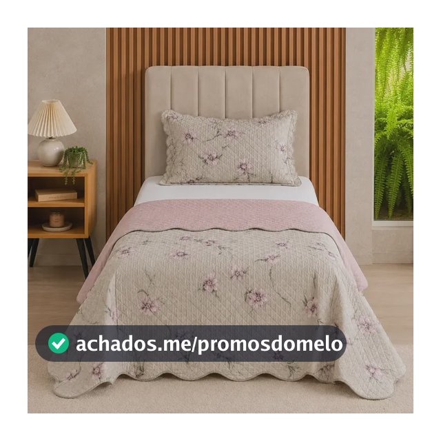 Kit Cobre Leito Colcha Solteiro 2pç Dp Face 150 Fios Itália