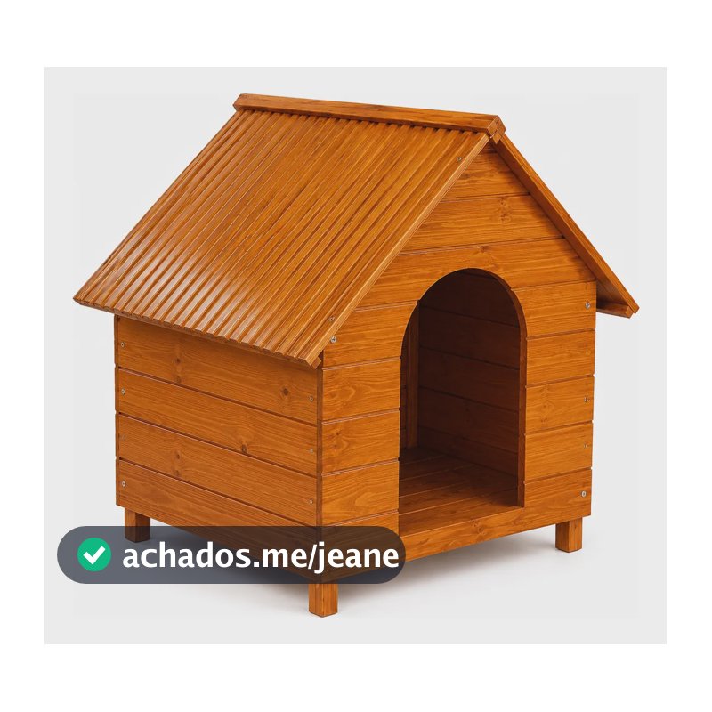 Casinha Madeira Para Cachorro Com Base Elevada Grande No1 Madeira Invernizada