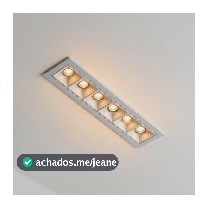 Spot de Embutir LED Light Delivery Picco 10W 6 Focos 3000K Branco