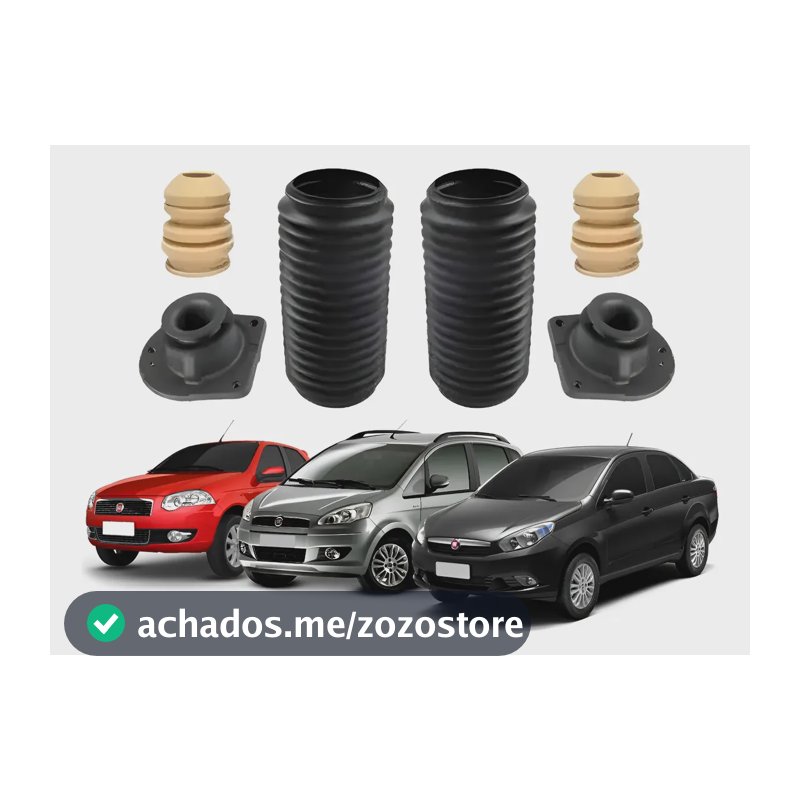 Kit Batente Coxim Amortecedor Dianteiro Palio Idea Siena